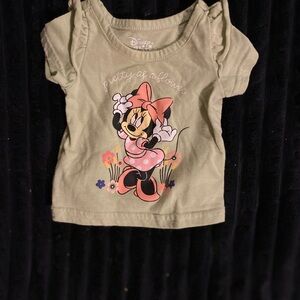 Disney Kids Light Green Minnie Mouse Tee